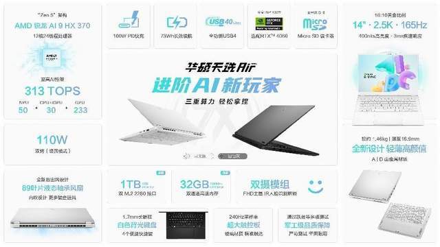 天博:14英寸算力天花板华硕天选Air2024全能本8999元预约(图2)