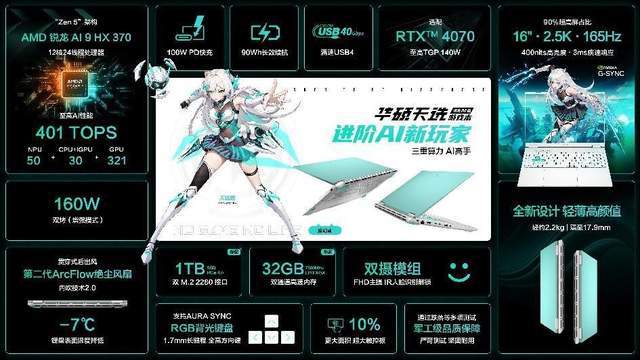 天博:14英寸算力天花板华硕天选Air2024全能本8999元预约(图6)