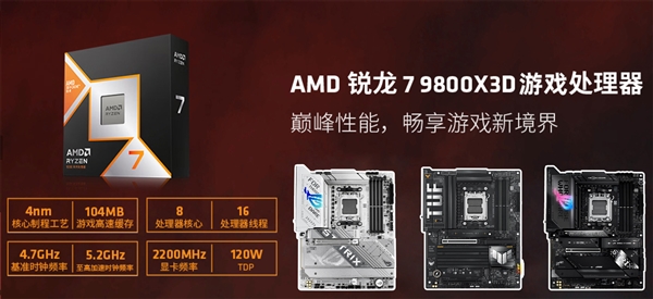 华硕X870X870E主板尽释9800X3D处理器威力(图1)