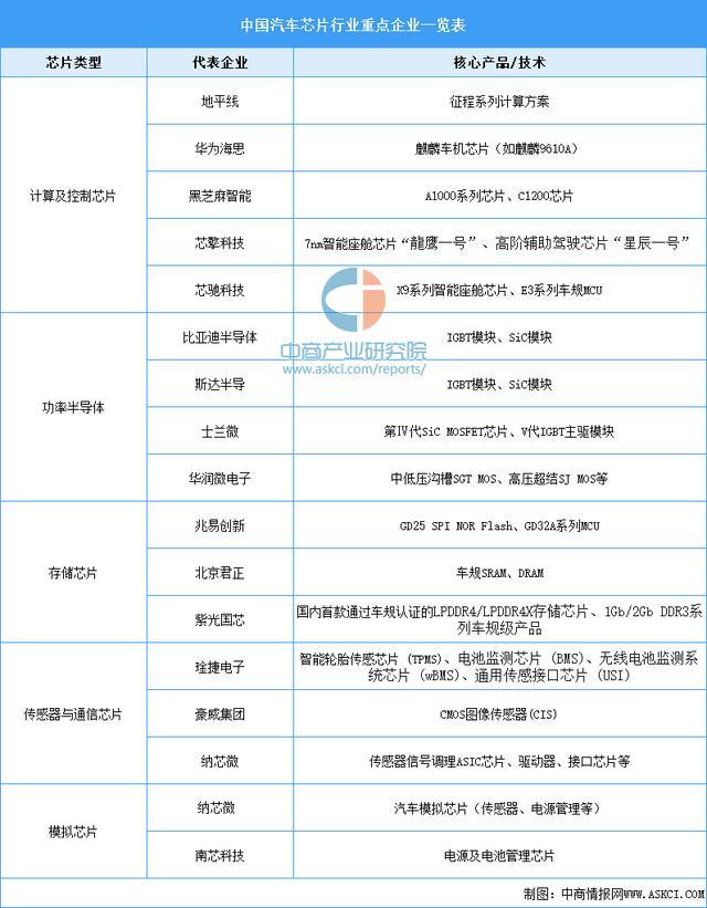 2025年中国汽车芯片行业市场前景预测研究报告(简版)(图8)