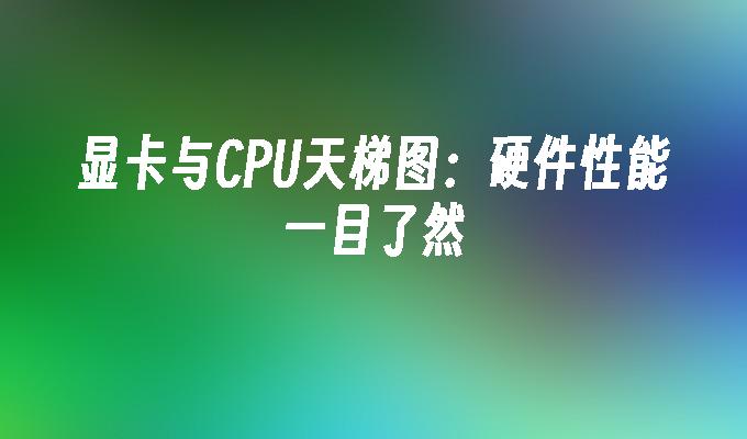 显卡与CPU天梯图：硬件性能一目了然(图1)